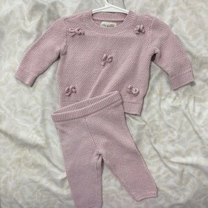 Little planet bow knit set 3m